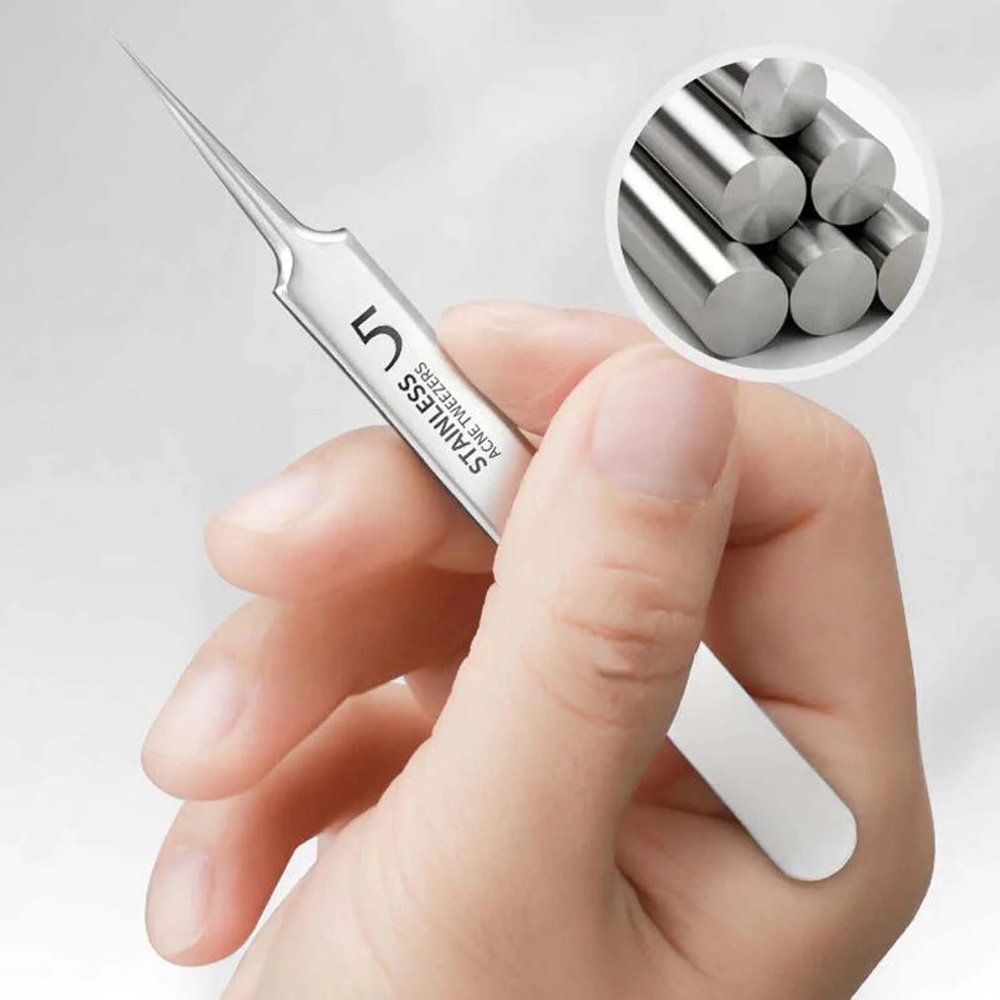 Facial Blackhead Remover Tweezers, Stainless Steel Acne Clip Acne Removal Set Beauty Tool Tweezers, Beauty & Personal Care
