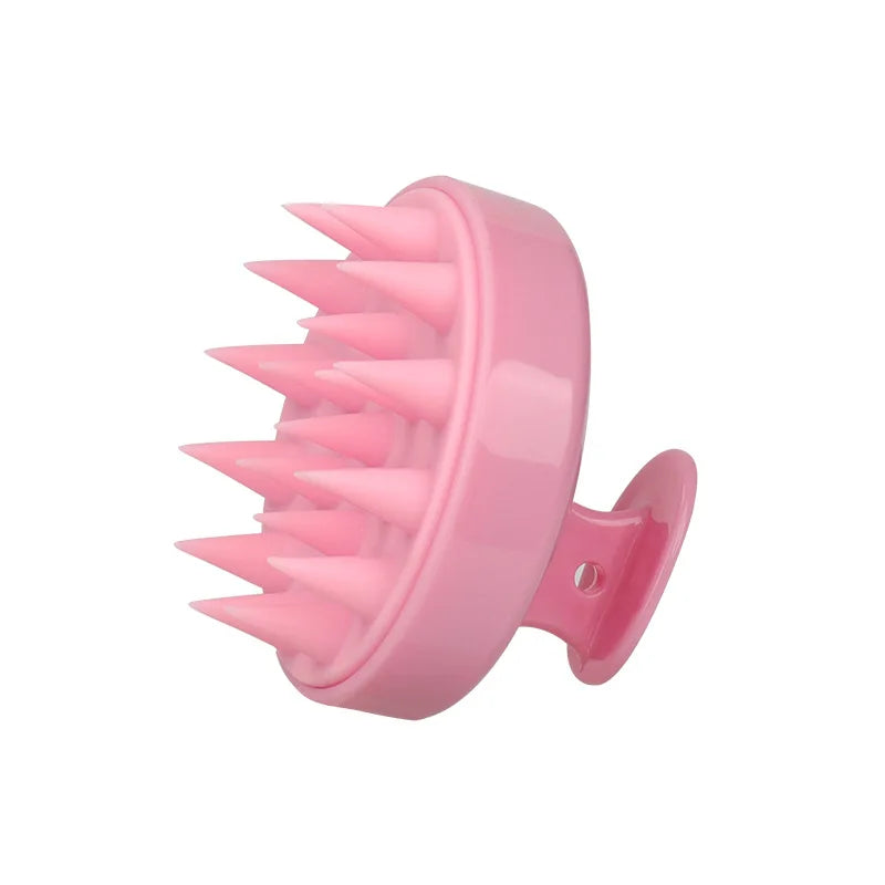 Silicone Shampoo Brush Head Scalp Massage Comb Hair Root Itching Clean the Scalp Thoroughly Body Massage Brush Bath Brush