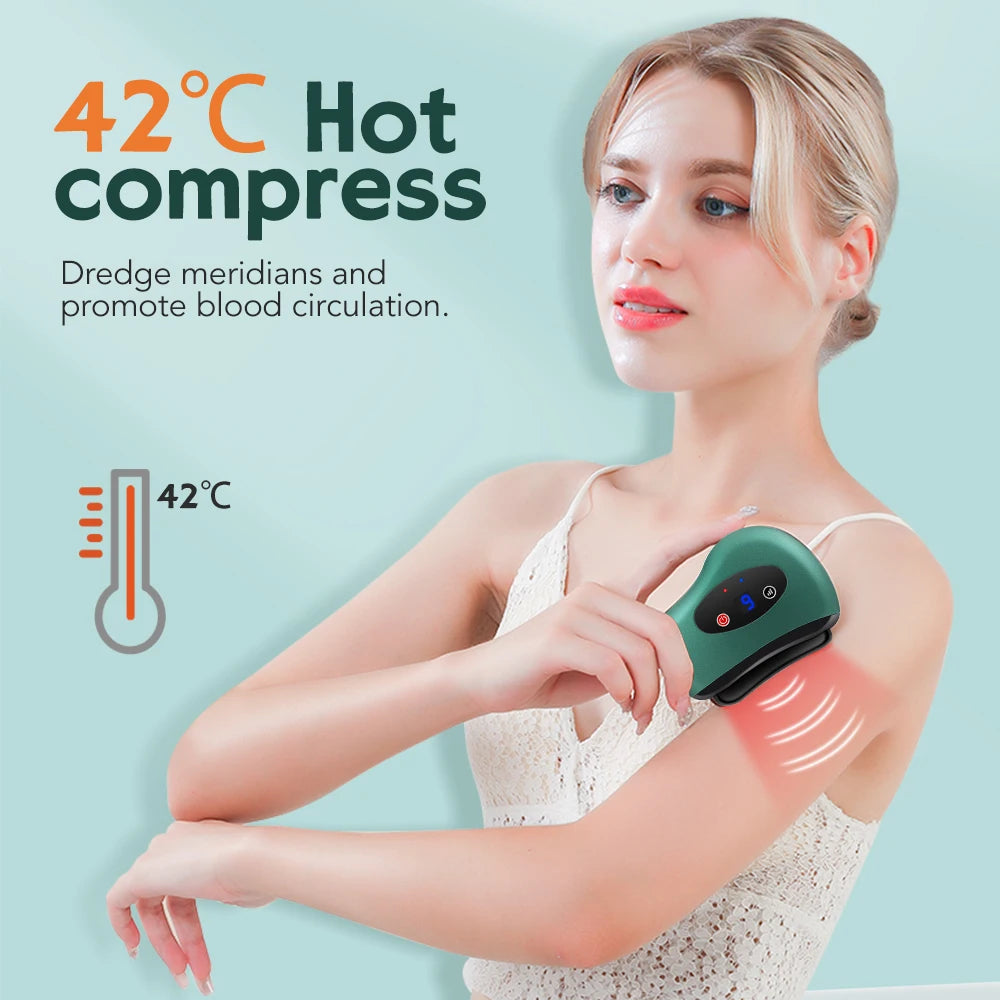Electric Gua Sha Massage Tool – Heat & Vibration Therapy