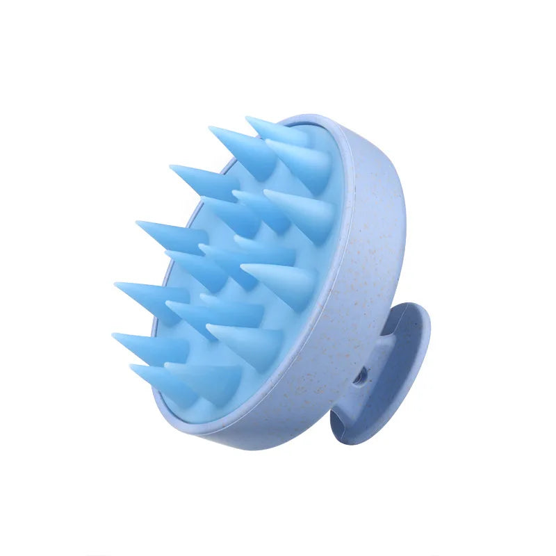 Silicone Shampoo Brush Head Scalp Massage Comb Hair Root Itching Clean the Scalp Thoroughly Body Massage Brush Bath Brush