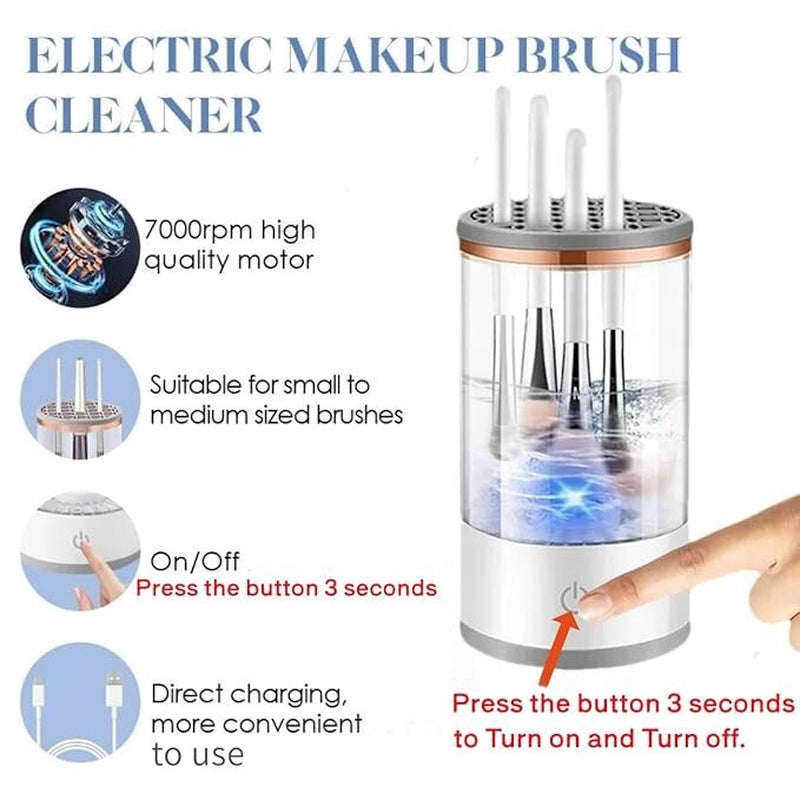 Automatic Brush Cleaner Electric Makeup Brush Cleaning Machine Fast Clean Dryer