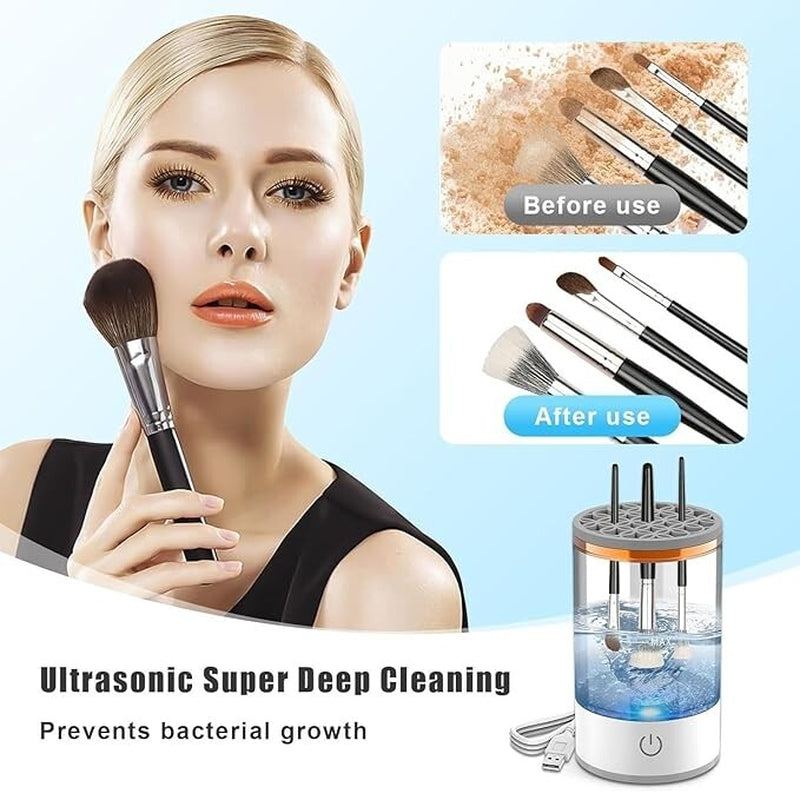 Automatic Brush Cleaner Electric Makeup Brush Cleaning Machine Fast Clean Dryer