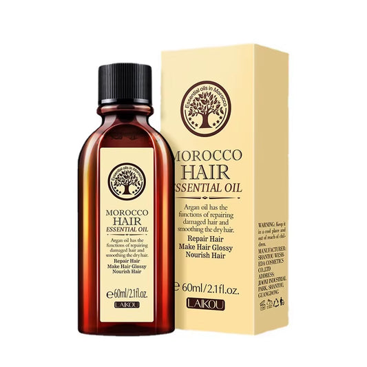 Argan Hair Oil Essential Oil Natural Anti-Hair Loss Prevent Hair Dry Soft Nourishing Frizz Damaged Repair Care 60Ml