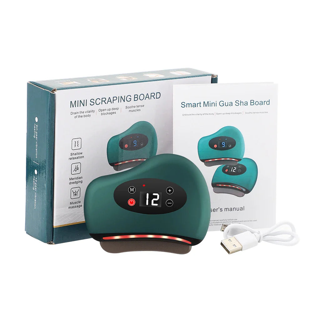 Electric Gua Sha Massage Tool – Heat & Vibration Therapy