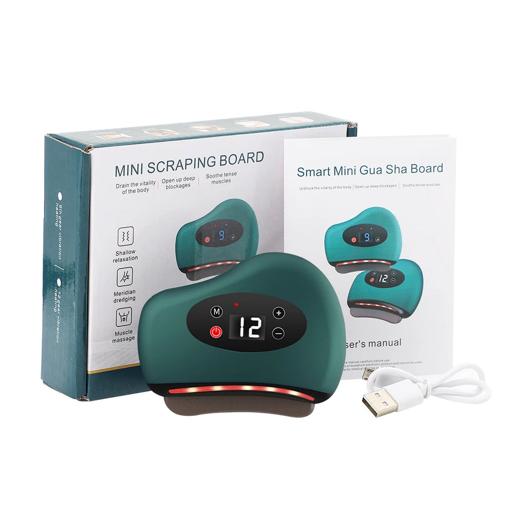 Electric Gua Sha Massage Tool – Heat & Vibration Therapy