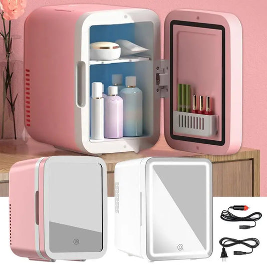 Multifunctional Beauty Refrigerator – 4L Skincare & Makeup Cooler/Warmer