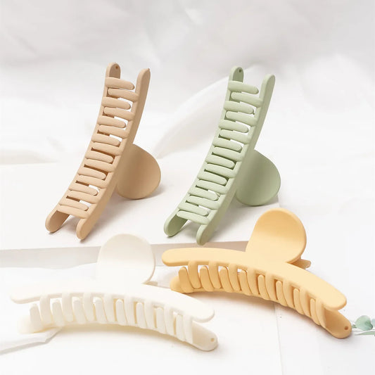 Korean Style Matte Macaron Hair Clip – Secure & Lightweight