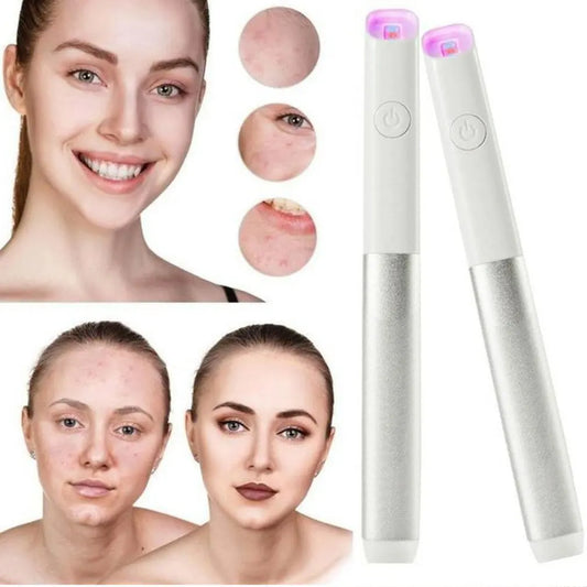 Red & Blue Light Therapy Acne Pen – Portable Spot Treatment