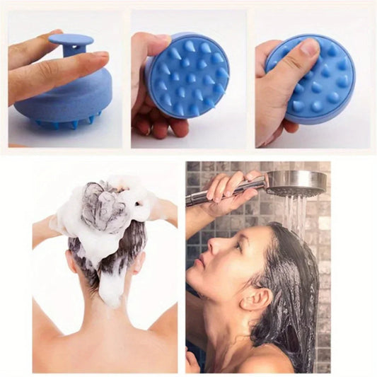 Silicone Shampoo Brush – Scalp Massage & Hair Care Tool