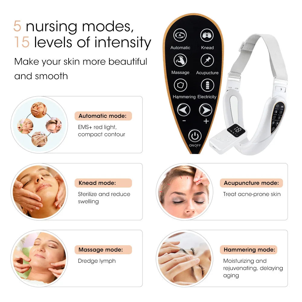 V-Line Face Lift Massager – Portable LED Beauty Device
