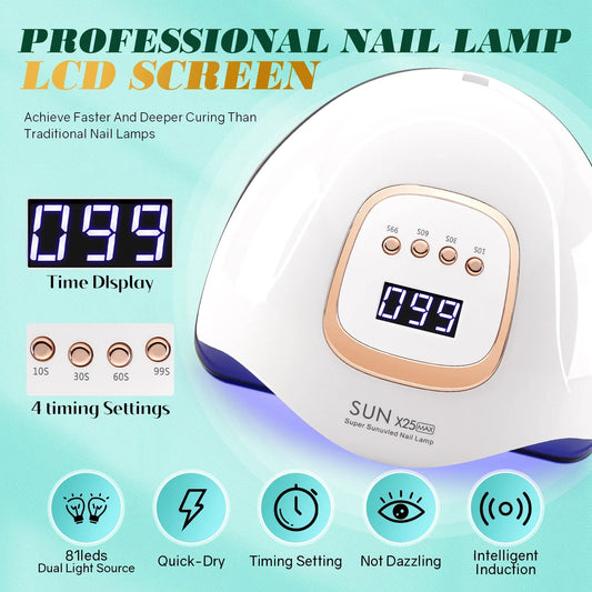 Professional Nail Drying Lamp – Fast UV/LED Gel Curing