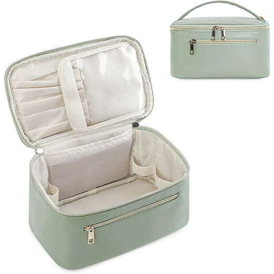 Makeup & Toiletry Bag – Multi-Grid Travel Cosmetic Storage