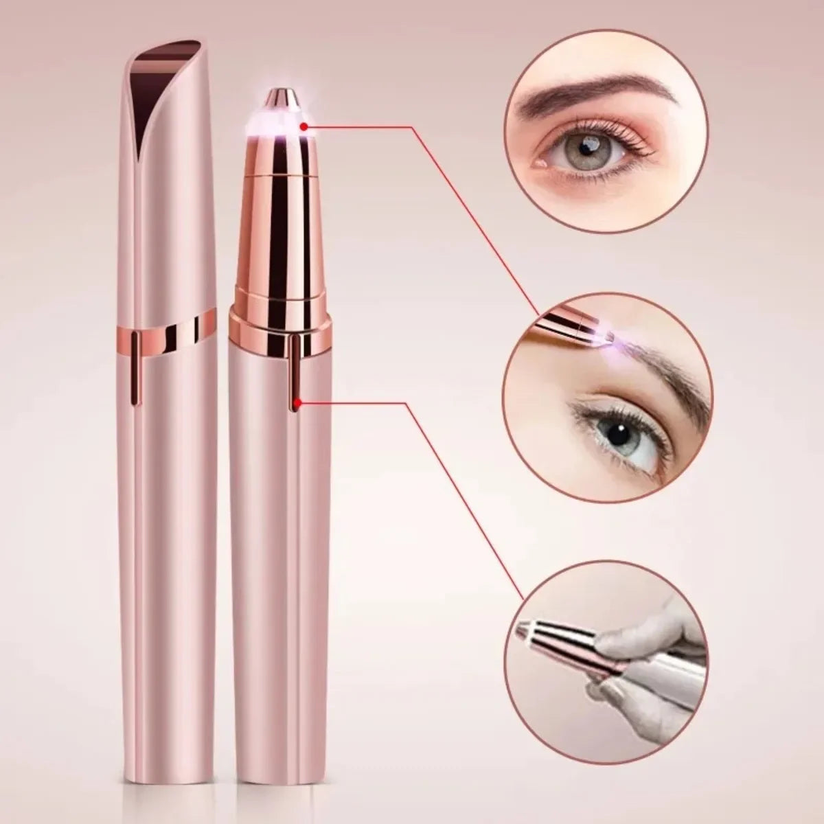 Mini Portable Eyebrow Trimmer – Safe Electric Hair Removal Tool